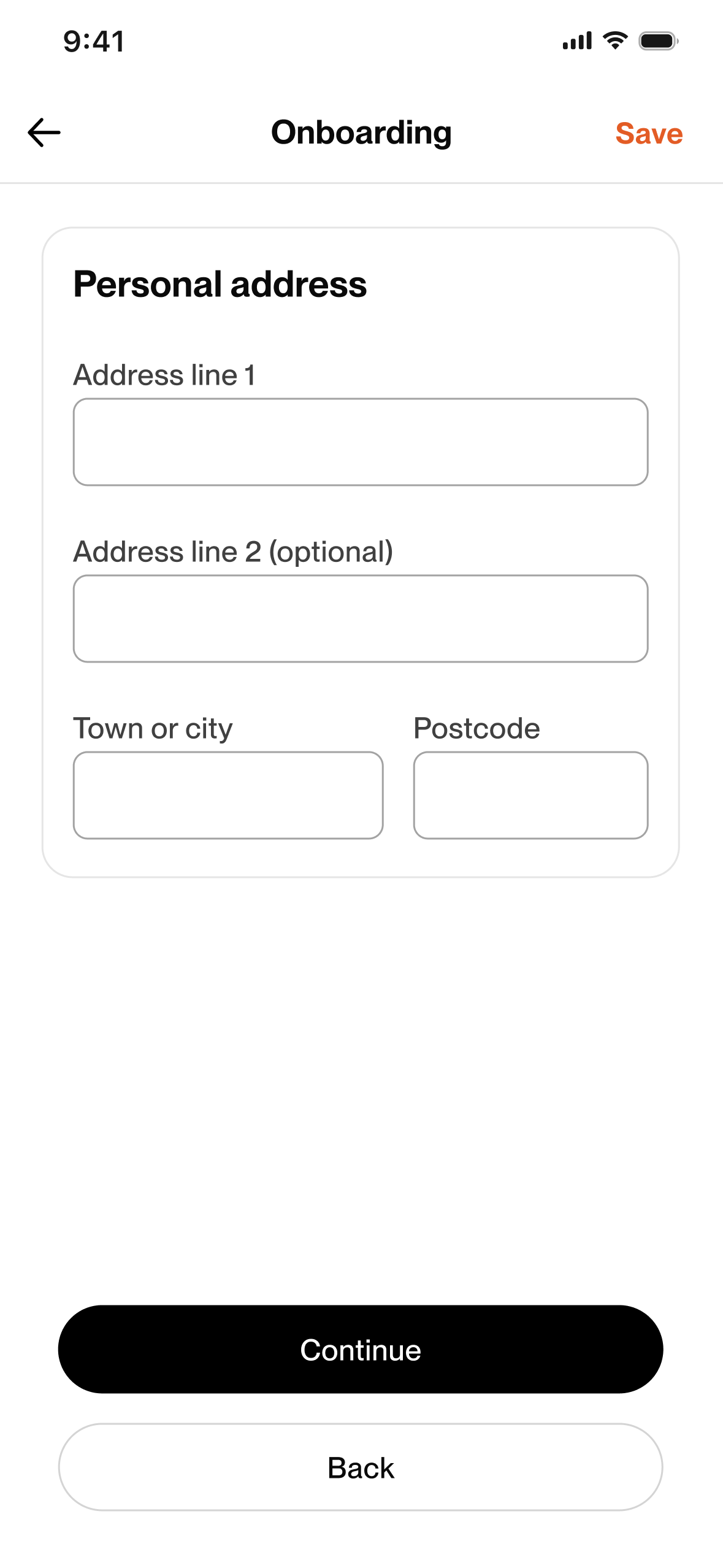 Personal address