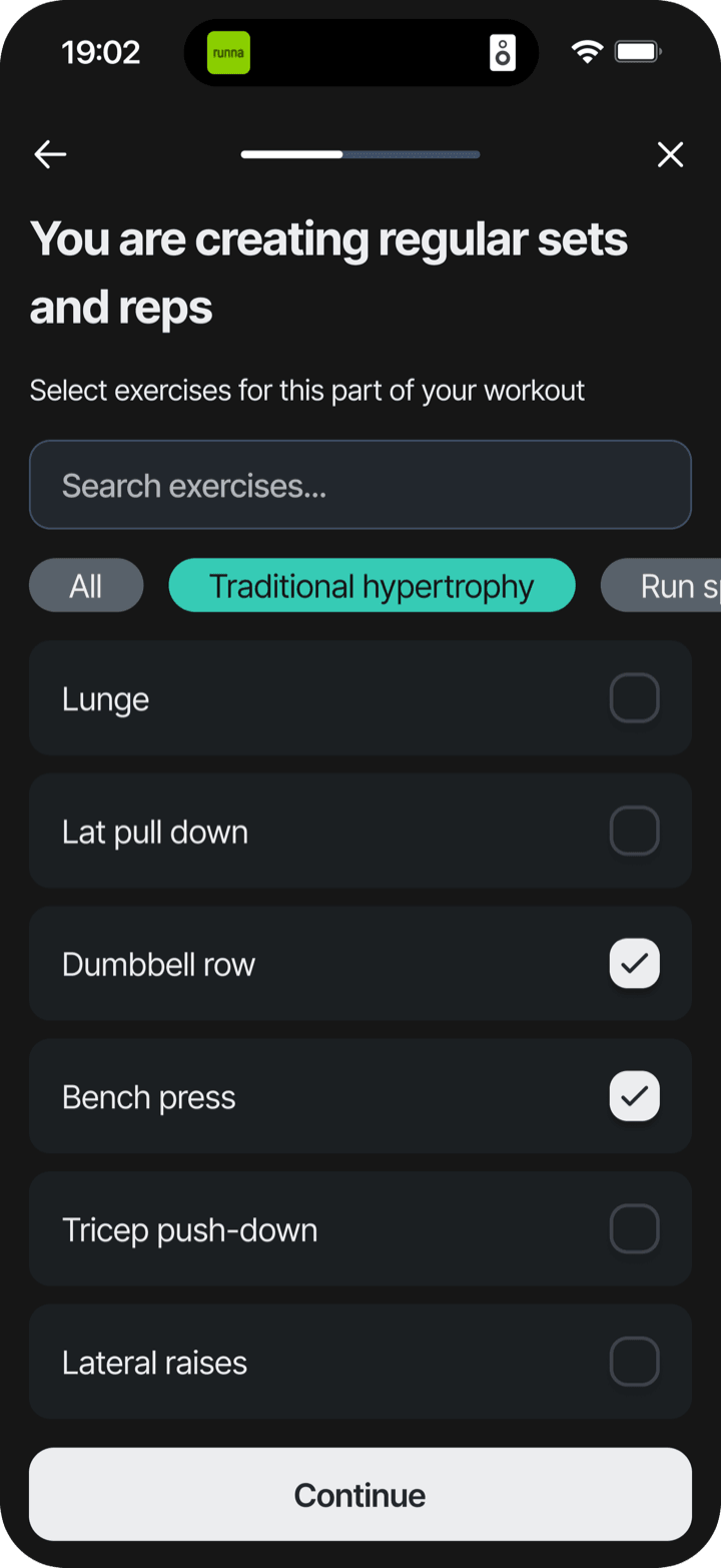 Select exercises